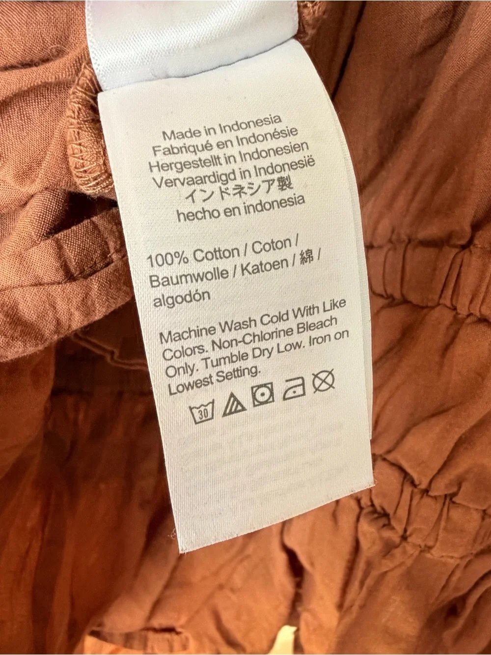 J.Crew Puff Sleeve Textured Cotton Top Brown XXL Smocked Peplum Blouse